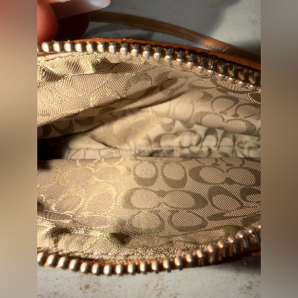 Coach Brown Leather Wristlet - Picture 6 of 6